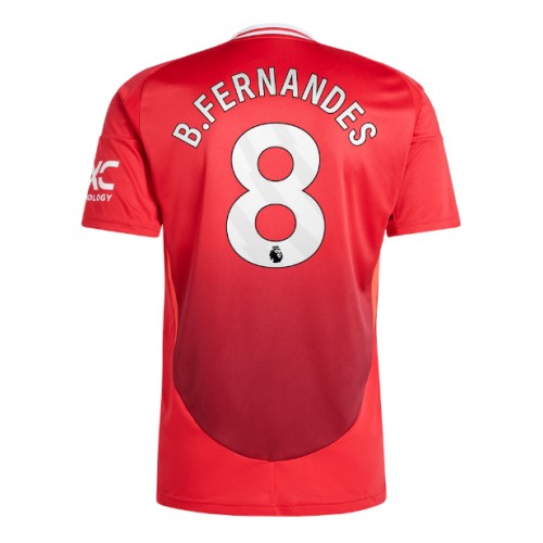 Dres Manchester United Bruno Fernandes #8 Domaci 2024-25 Kratak Rukav